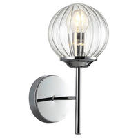 WANDLEUCHTE 17/12/27 cm   - Chromfarben, KONVENTIONELL, Metall (17/12/27cm)