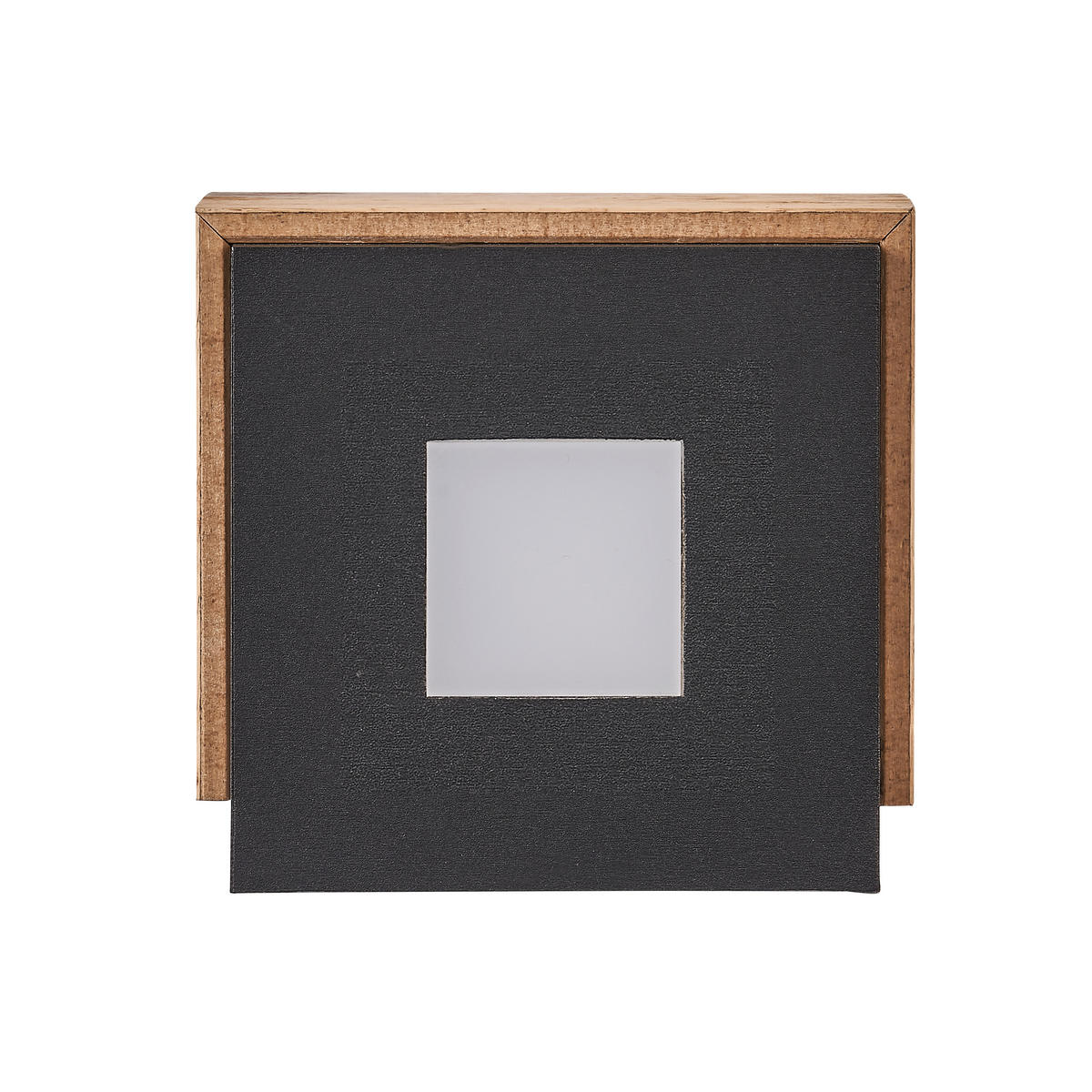 LED-WANDLEUCHTE Form 10/11/11 cm  - Eichefarben/Schwarz, Natur, Holz/Metall (10/11/11cm) - Grossmann