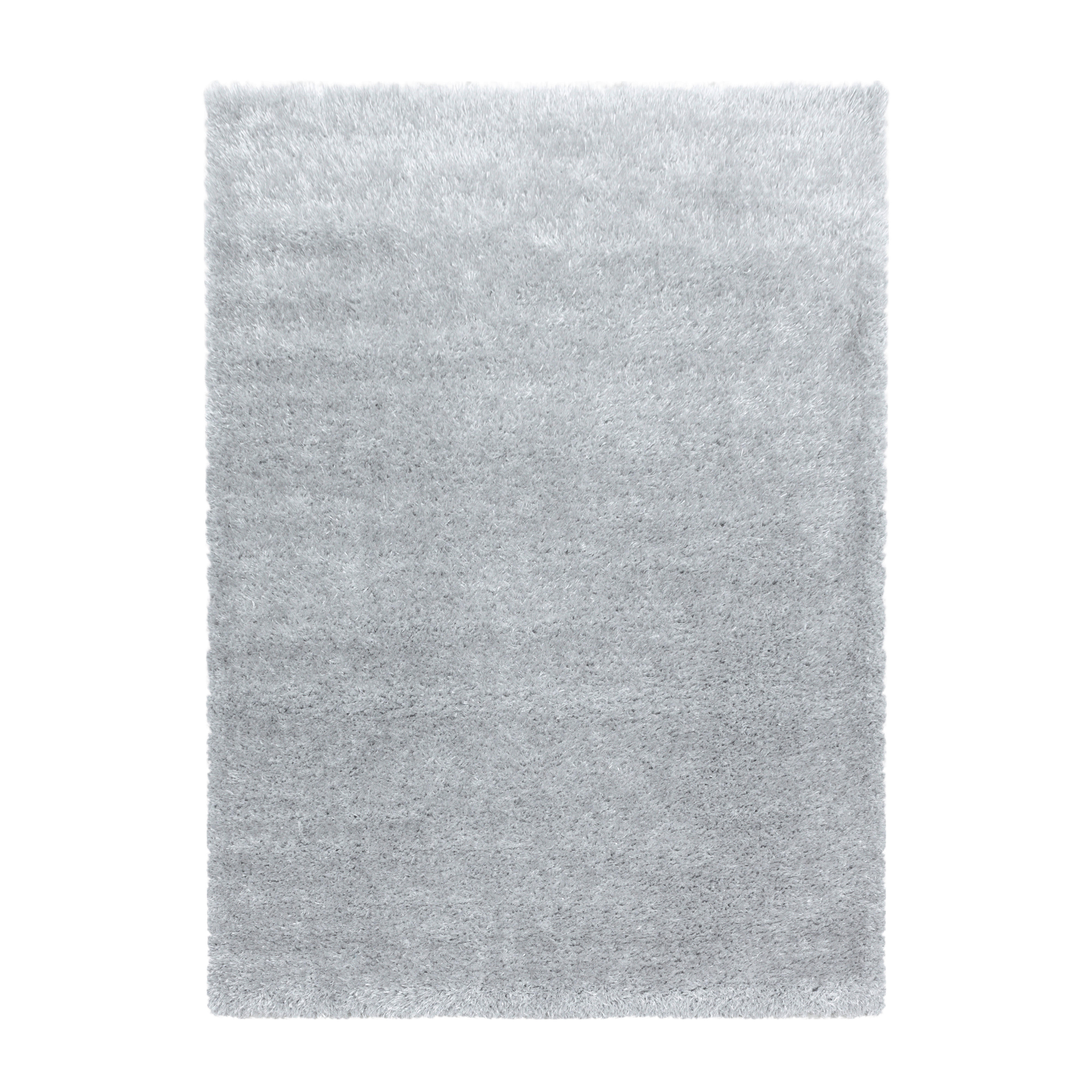 HOCHFLORTEPPICH  60/110 cm  gewebt  Silberfarben   - Silberfarben, Basics, Textil (60/110cm) - Novel