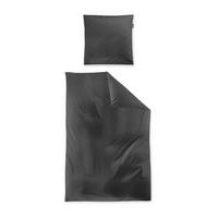 BETTWÄSCHE 2-teilig Makosatin 155/220 cm  - Anthrazit, KONVENTIONELL, Textil (155/220cm) - Irisette