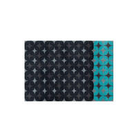 FUSSMATTE 64/168 cm  - Blau/Anthrazit, Basics, Kunststoff/Textil (64/168cm) - Kayoom
