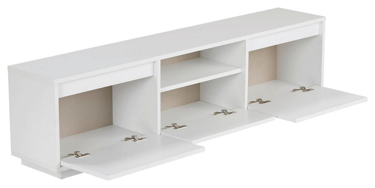 TV-ELEMENT Holzwerkstoff Weiß  - Weiß, MODERN, Holzwerkstoff (160/42/30cm) - MID.YOU