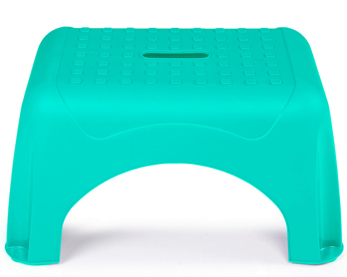 TRITTHOCKER  - Türkis, Basics, Kunststoff (44/23,5/31cm)