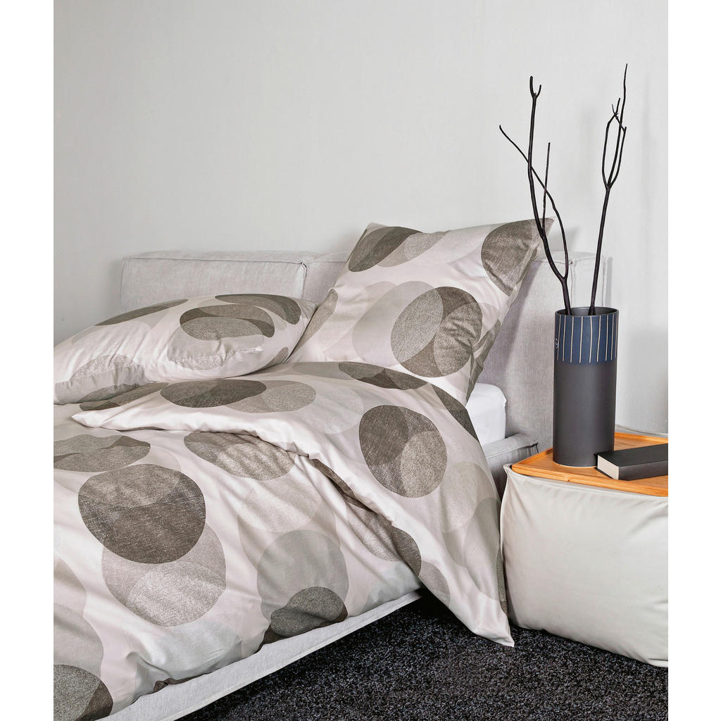 Thumbnail - Janine Bettwäsche Palermo, Braun, Taupe, Greige, Textil, Kreise, 155x220 cm, Textiles Vertrauen - Oeko-Tex®, Oeko-Tex® M...
