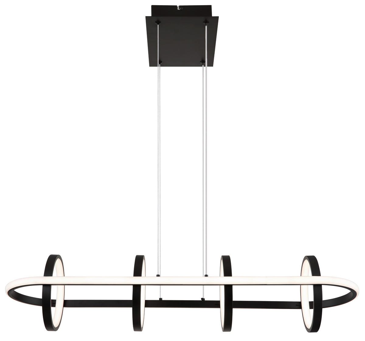 VISEČA LED-SVETILKA   //2700-6000 K/230 V/ - črna/opal, Design, kovina/umetna masa (90/28/120cm) - Globo