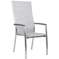 STAPELSESSEL Edelstahl Anthrazit, Silberfarben, Edelstahlfarben  - Edelstahlfarben/Anthrazit, Basics, Textil/Metall (57/92/61cm) - Stern