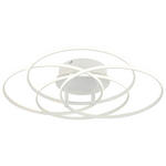 DECKENLEUCHTE 55 W  51,5/11,4 cm    - Weiß, MODERN, Kunststoff/Metall (51,5/11,4cm) - Novel