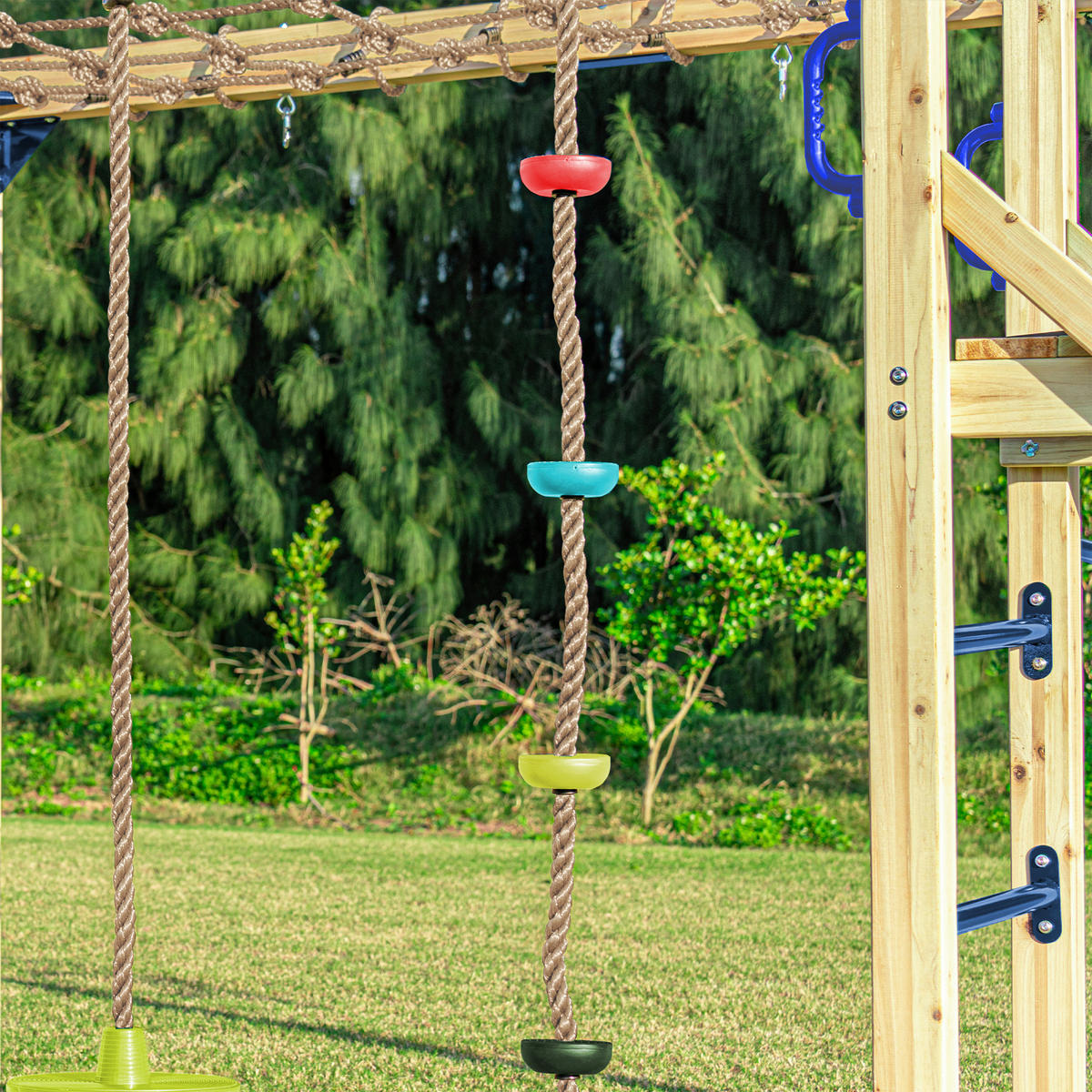 PROLÉZAČKA - limetková/modrá, Basics, dřevo/plast (522,5/196/205cm) - Ambia Garden