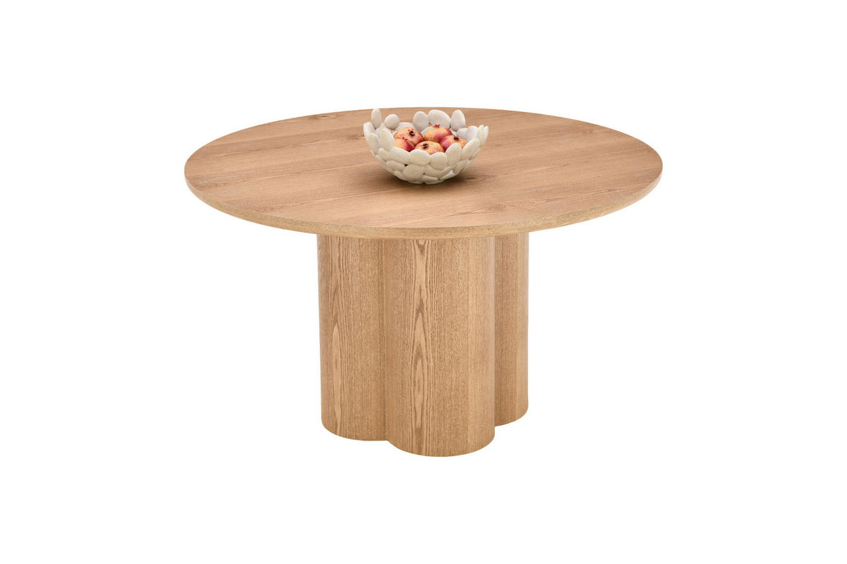 ESSTISCH 120/120/75 cm Echtholz, Nachbildung  Holz, Wellpappe rund Eichefarben  - Eichefarben, Design, Holz/Wellpappe (120/120/75cm) - Niels Andersson