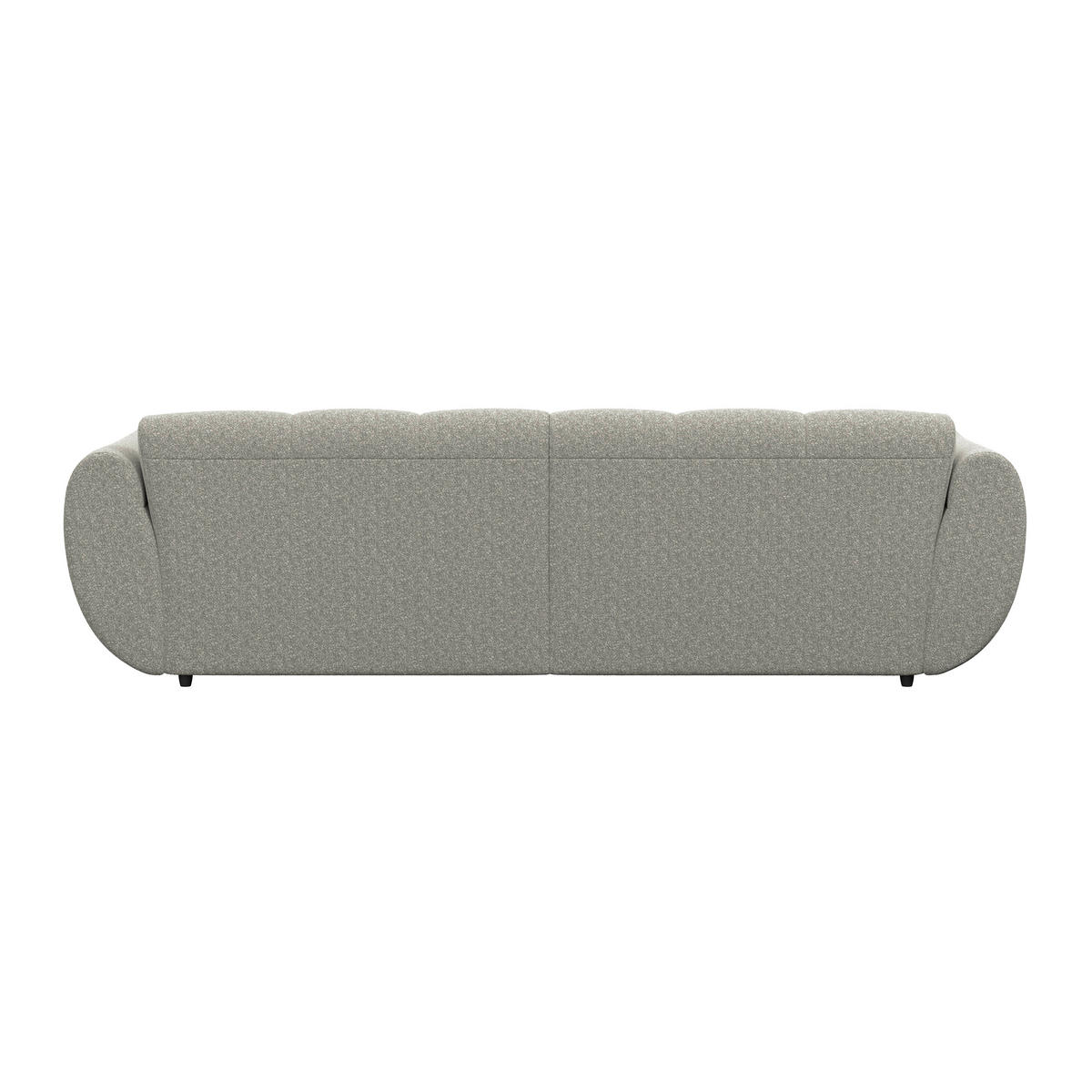 ECKSOFA Chenille Grau  - Dunkelgrün/Schwarz, Trend, Kunststoff/Textil (178/280cm) - MID.YOU