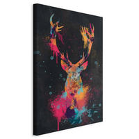 LEINWANDBILD Abstraktes, Tiere 80/120/1.2 cm  - Pink/Schwarz, Basics, Holz/Textil (80/120/1.2cm) - artgeist