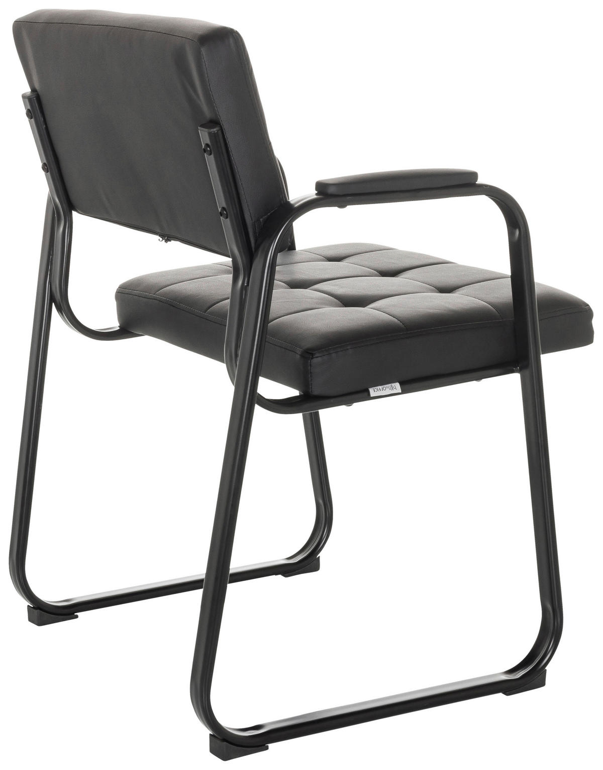 KONFERENČNI STOL tekstil črna  - črna, Basics, kovina/tekstil (58/79/55cm) - MID.YOU