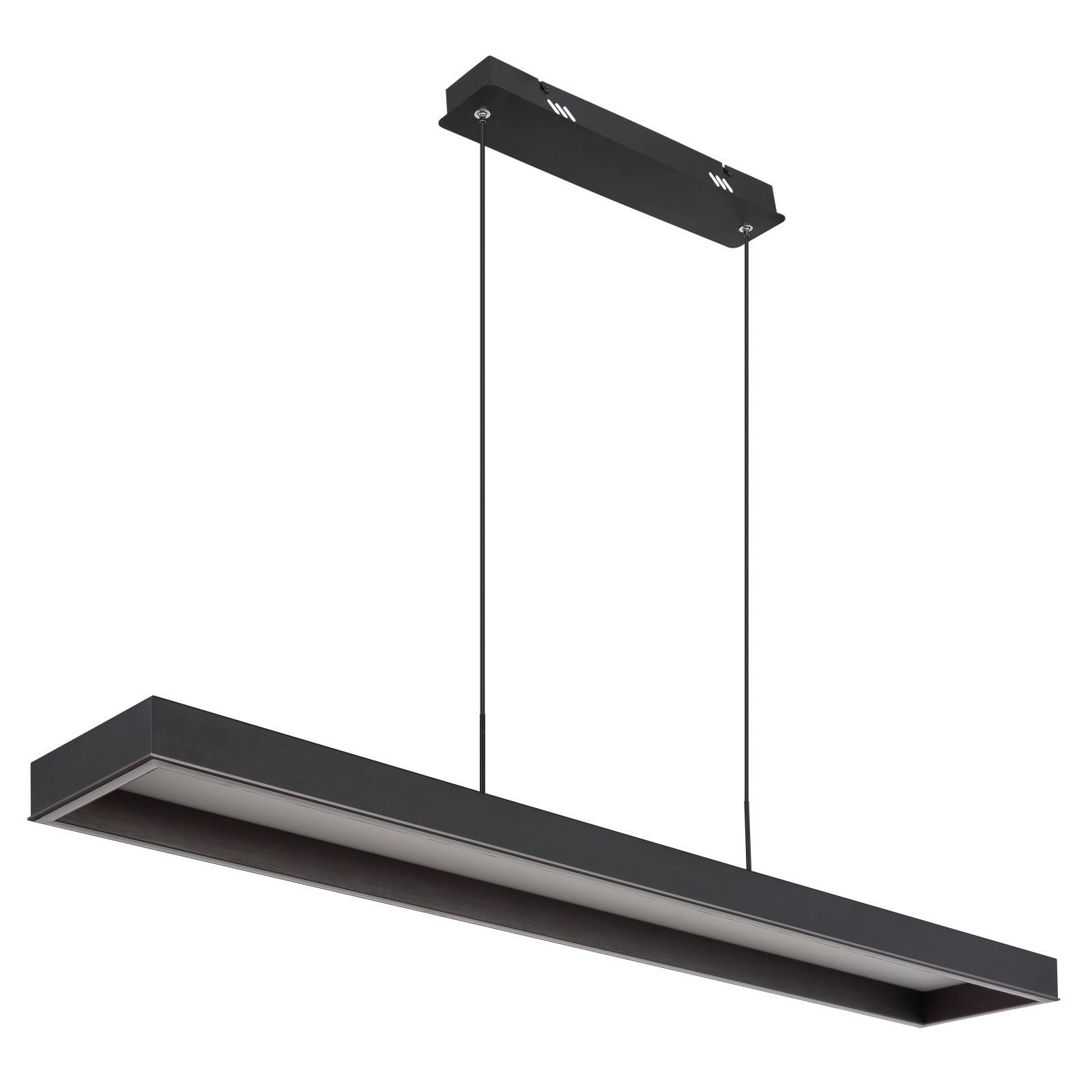 LED-HÄNGELEUCHTE 116/18.6/120 cm  - Anthrazit/Schwarz, Design, Kunststoff/Metall (116/18.6/120cm) - Globo