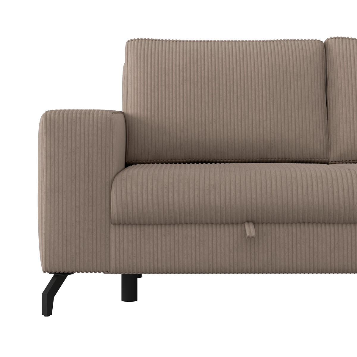ECKSOFA Cappuccino  - Cappuccino, Trend, Textil (290/178cm) - P & B
