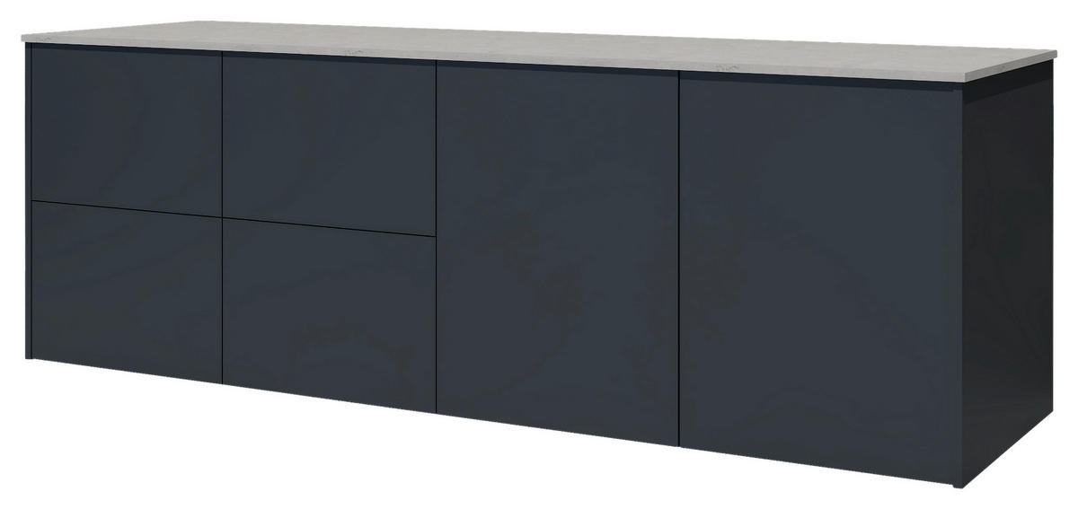 OUTDOORKÜCHE  - Sandfarben/Anthrazit, Basics, Glas/Keramik (262/92,5-98,5/63,3cm) - Dieter Knoll