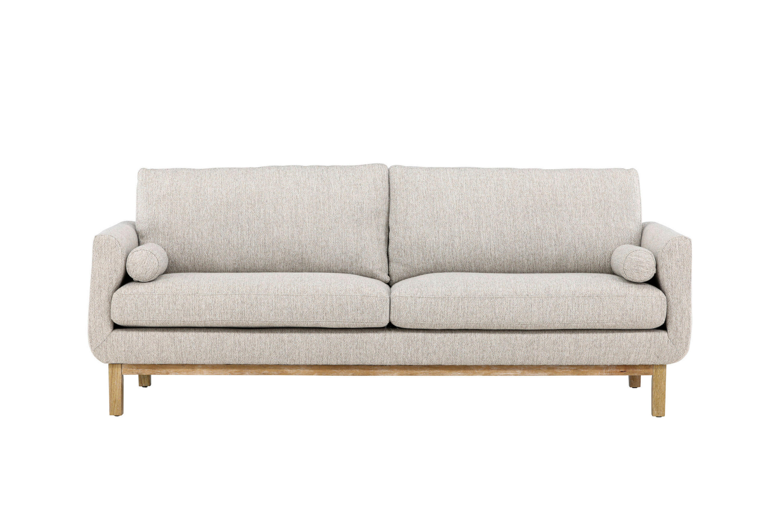 3-SITS SOFFA i beige  - beige, Modern, trä/textil (214/90/88cm) - Livetastic