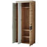 GARDEROBENSCHRANK 84/200/40 cm - Eichefarben/Schwarz, Design, Glas/Holzwerkstoff (84/200/40cm) - Voleo GARDEROBENSCHRANK 84/200/40 cm - Eichefarben/Schwarz, Design, Glas/Holzwerkstoff (84/200/40cm) - Voleo