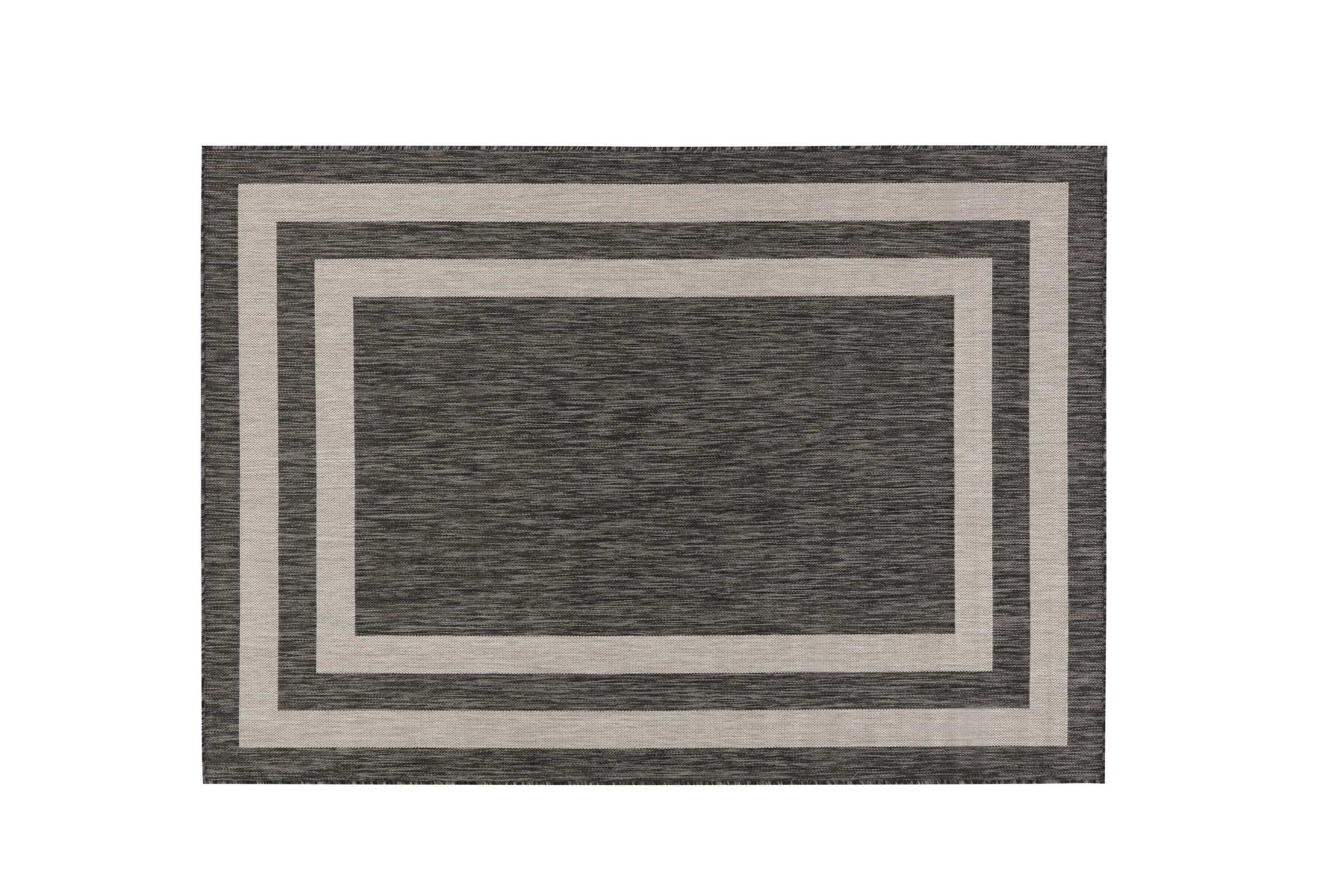 OUTDOORTEPPICH 60/110 cm 011585-013 Anthrazit  - Anthrazit, Basics, Textil (60/110cm) - Novel