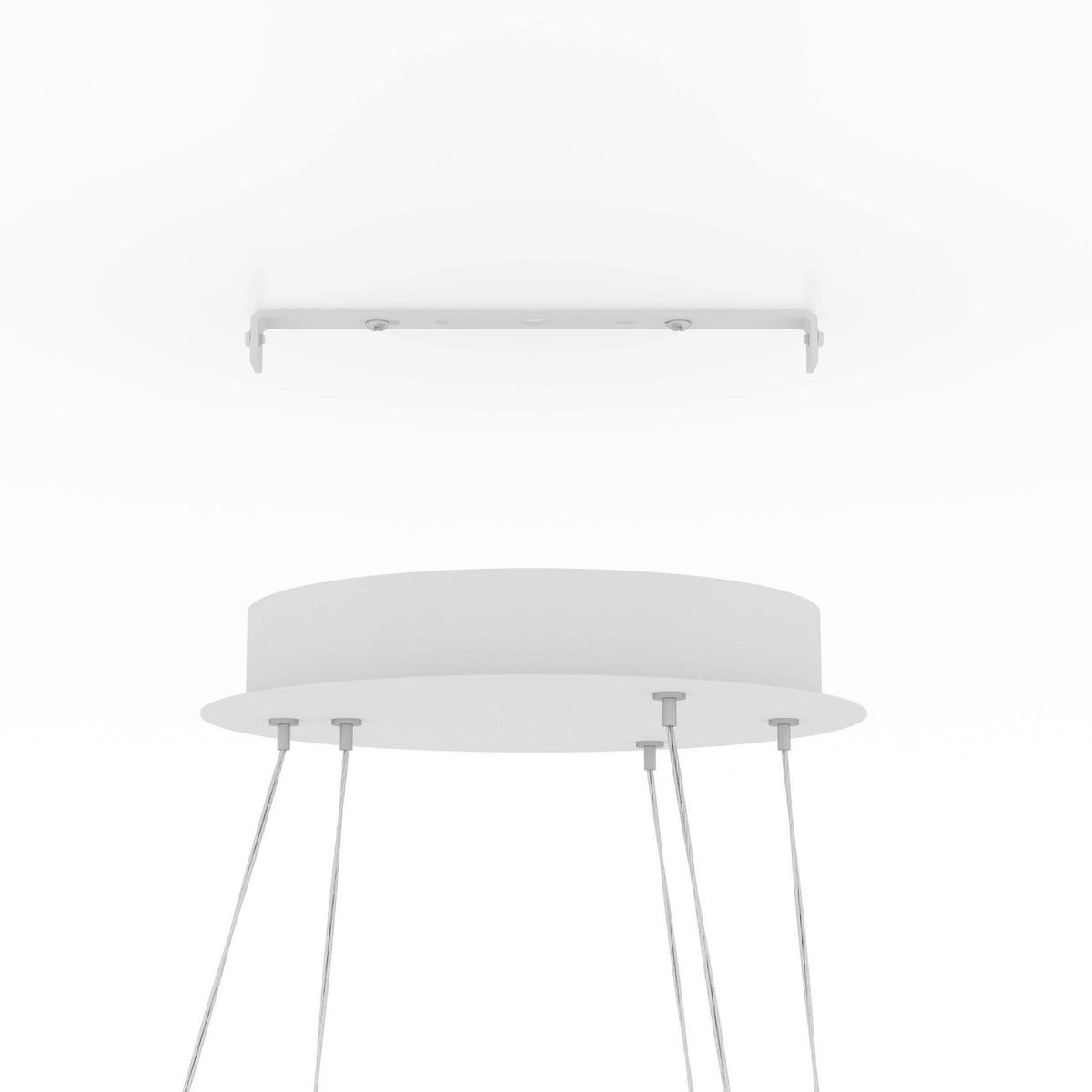 HÄNGELEUCHTE 58/110 cm    - Weiss, Design, Kunststoff/Metall (58/110cm) - Eglo