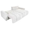 ECKSOFA in Flachgewebe Creme  - Creme/Schwarz, KONVENTIONELL, Kunststoff/Textil (256/157cm) - Carryhome