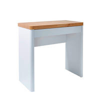 LAPTOPTISCH 79/44/76 cm  in Weiss, Eichefarben  - Weiss/Eichefarben, Design, Holzwerkstoff/Metall (79/44/76cm)