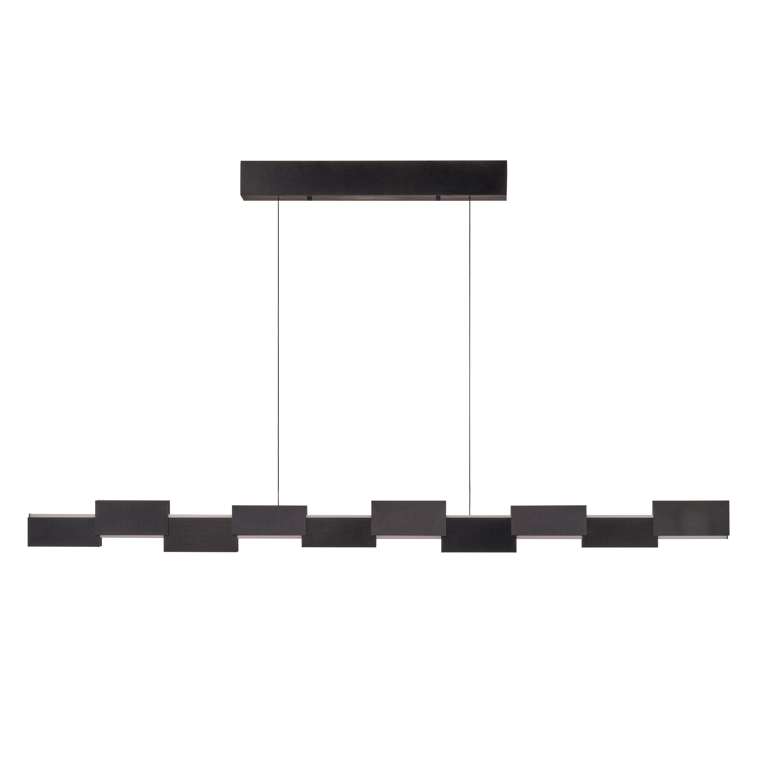 LED-HÄNGELEUCHTE Creo 141/180/9,5 cm  - Schwarz/Weiß, Design, Kunststoff/Metall (141/180/9,5cm) - Grossmann