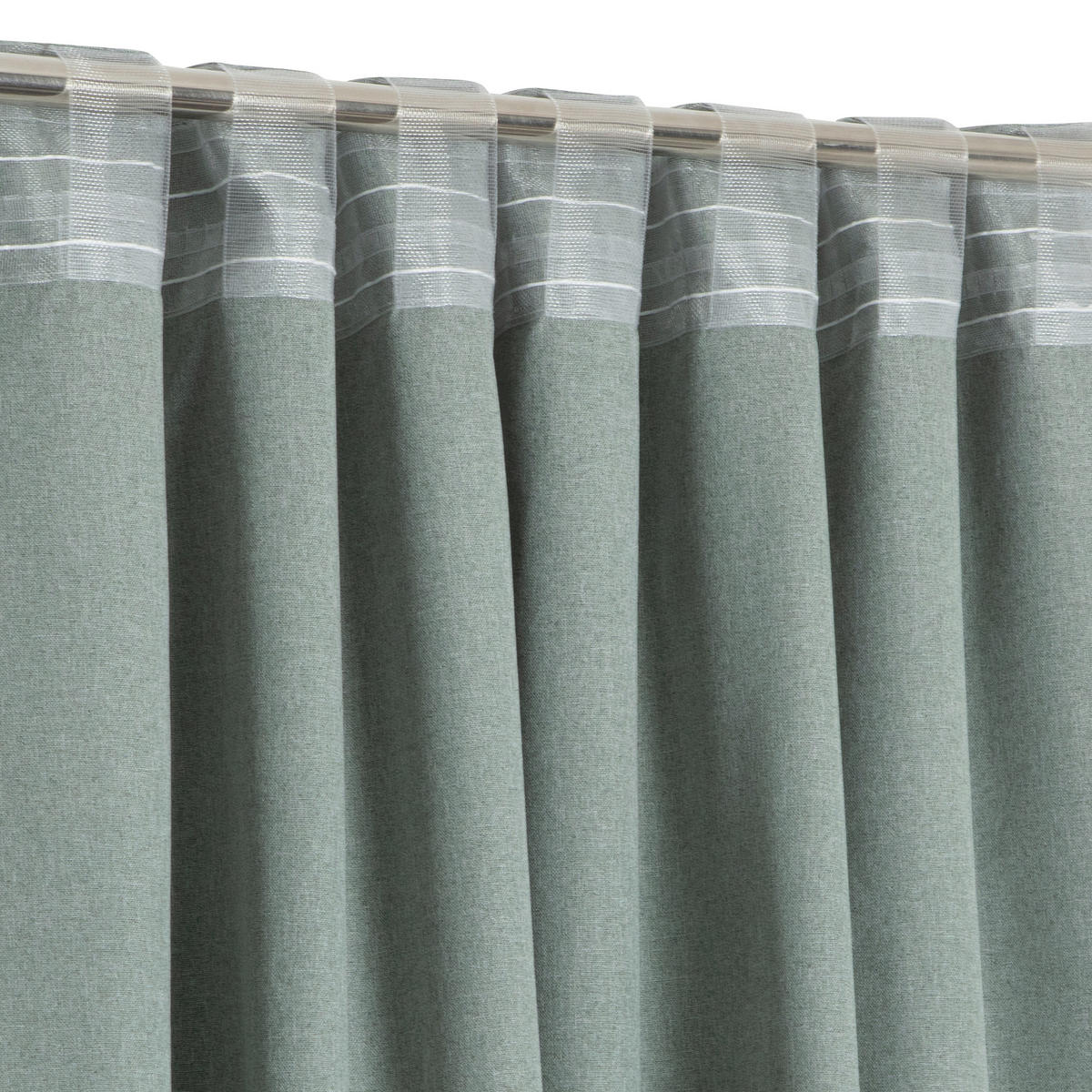 FERTIGVORHANG  black-out (lichtundurchlässig)   140/240 cm  - Khaki, Basics, Textil (140/240cm)