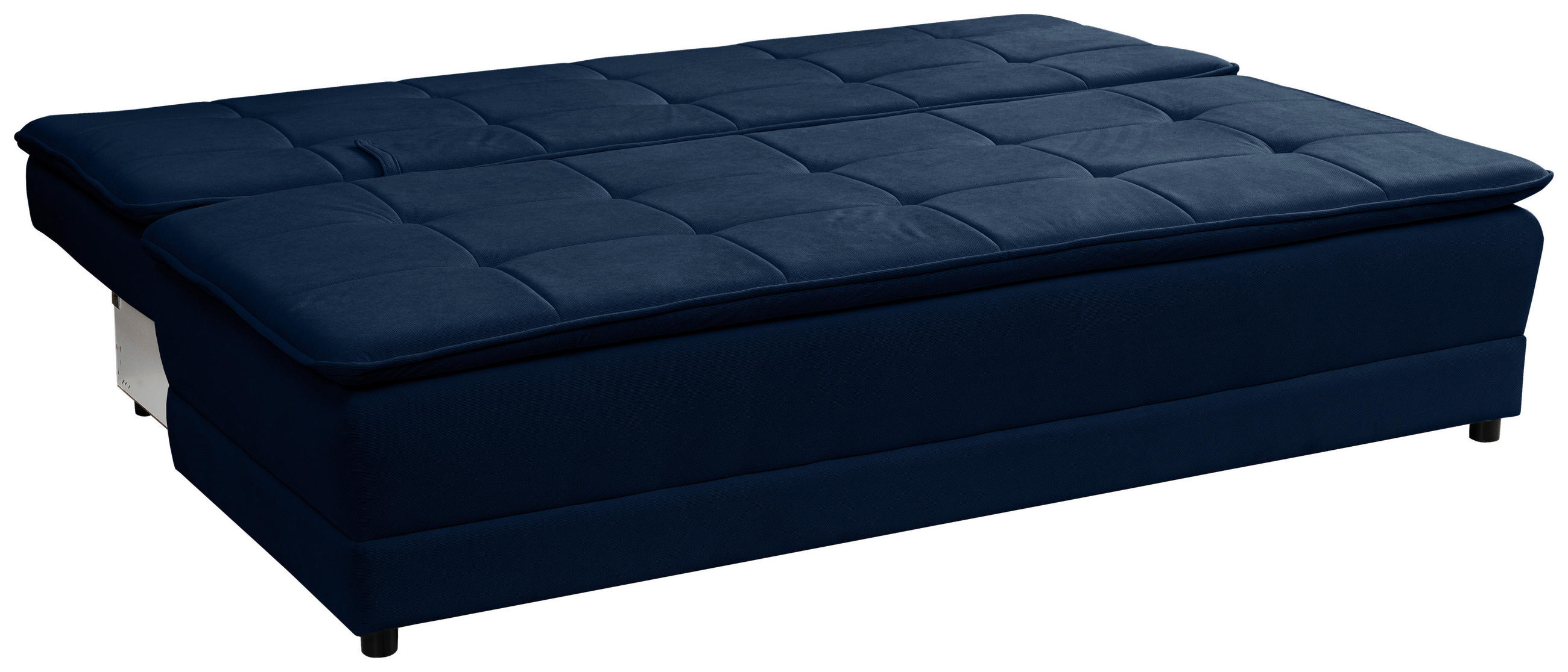 SCHLAFSOFA Webstoff Dunkelblau  - Schwarz/Dunkelblau, MODERN, Kunststoff/Textil (202/73-92/105cm) - MID.YOU