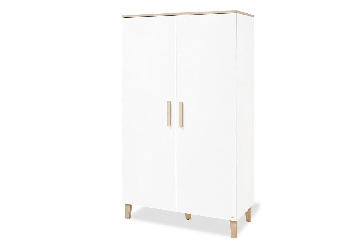 BABYZIMMER LUMI  - Eichefarben/Weiß, Basics, Holzwerkstoff - Pinolino