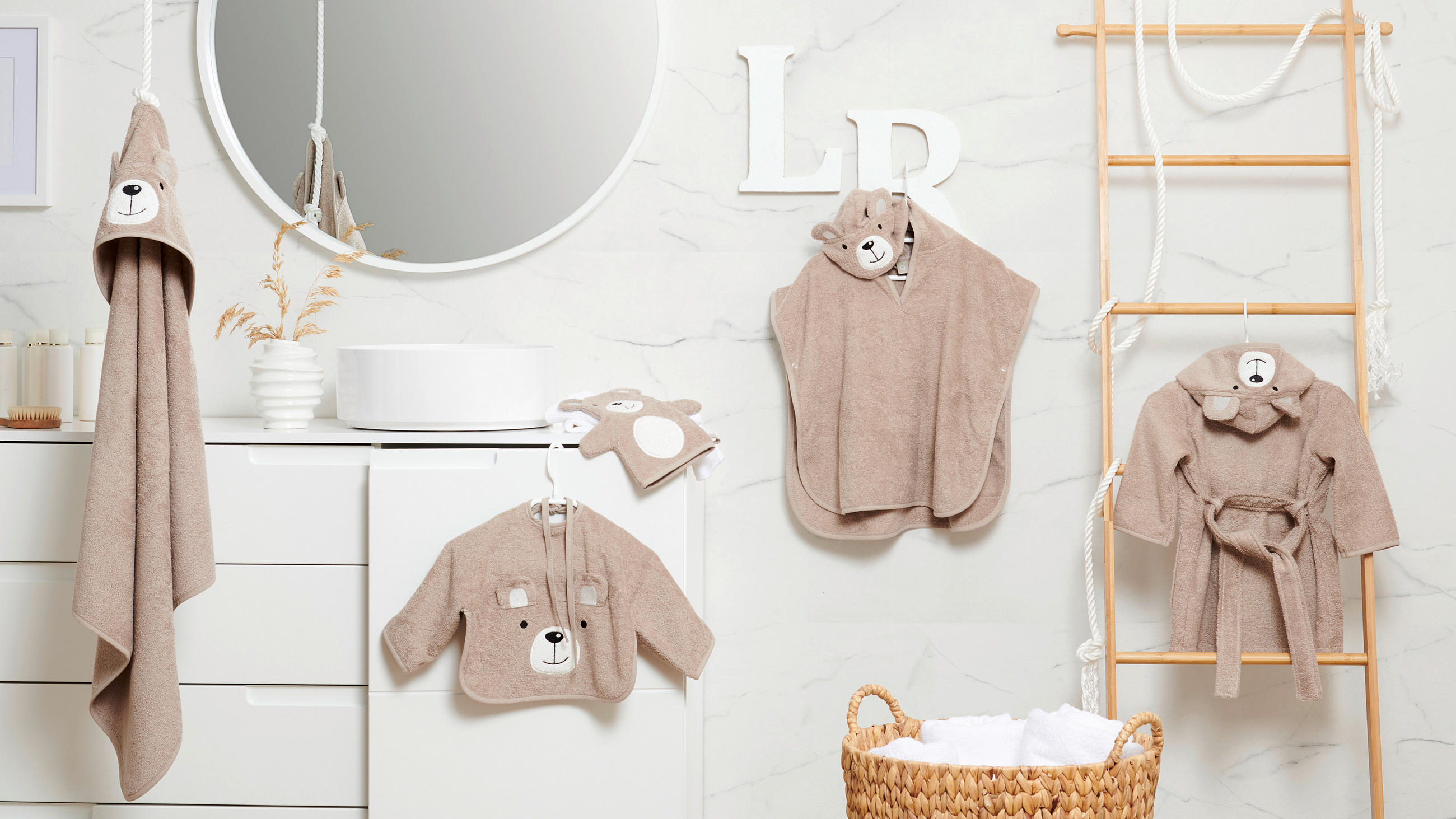 KINDERBADEMANTEL 0-3 JAHRE  - Beige, Basics, Textil (0-3 JAHREnull) - Avelia