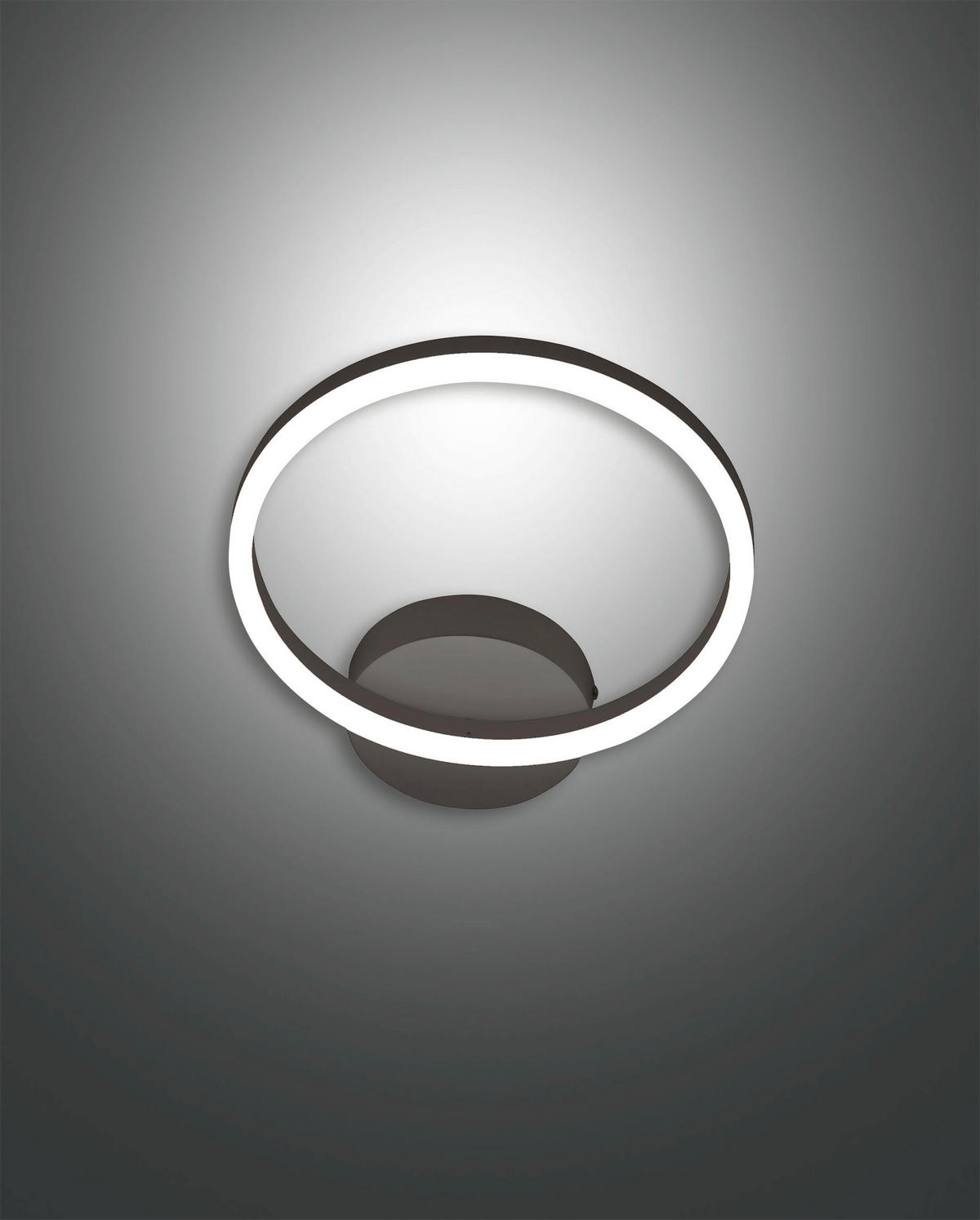 LED-WANDLEUCHTE Giotto 30/6,5 cm   - Schwarz, Design, Kunststoff/Metall (30/6,5cm) - Fabas Luce