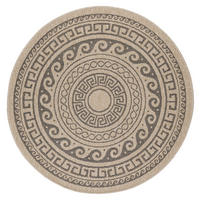 OUTDOORTEPPICH 120 cm Comilla Schwarz  - Schwarz, Basics, Textil (120cm) - Novel