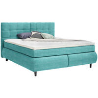 BOXSPRINGBETT 160/200 cm  in Türkis  - Türkis/Schwarz, Konventionell, Holz/Textil (160/200cm) - Ti'me