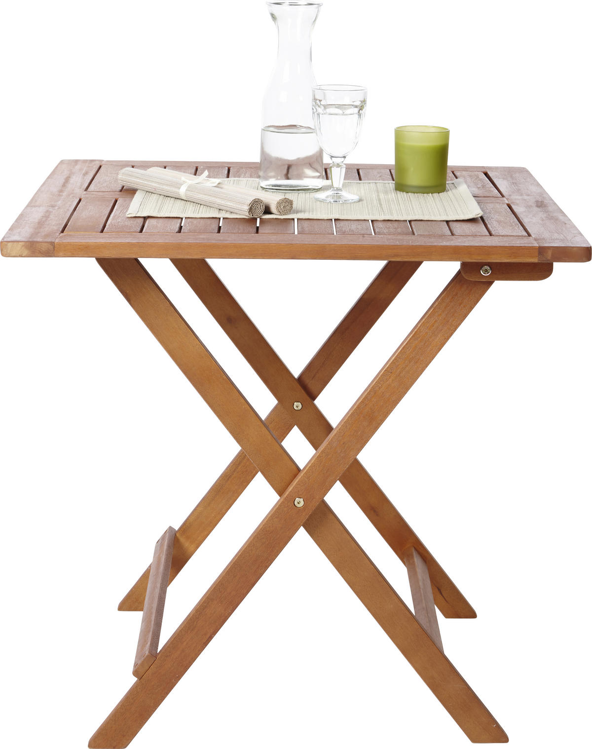 MASĂ PLIANTĂ PENTRU GRĂDINĂ 75/75/72 cm   - culoare lemn tec, Romantik / Landhaus, lemn (75/75/72cm) - Ambia Garden