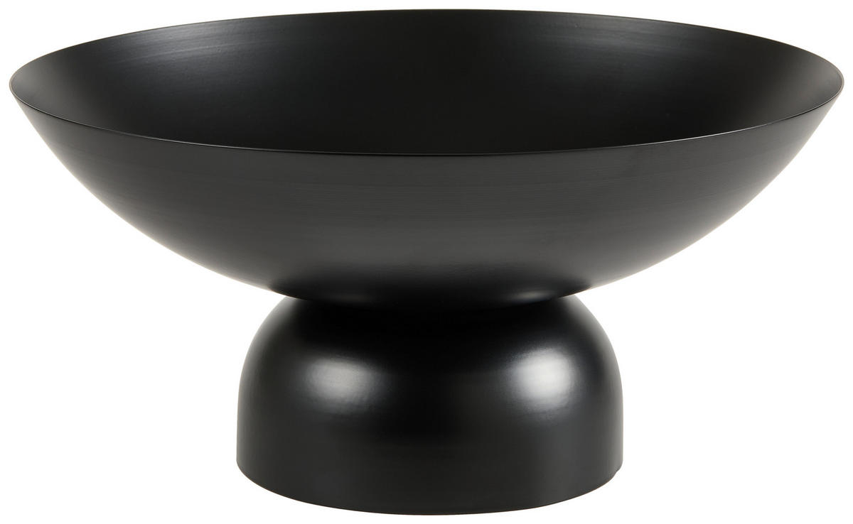 SCHALE   - Schwarz, Basics, Metall (25/12,5cm) - Boltze Home