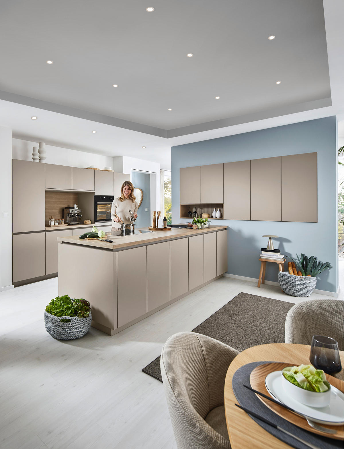 INBYGGNADSKÖK   - lavagrå, Design, trämaterial - Dieter Knoll