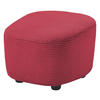 HOCKER Cord Beere  - Beere/Schwarz, Design, Kunststoff/Textil (54/41/57cm) - SetOne by Musterring
