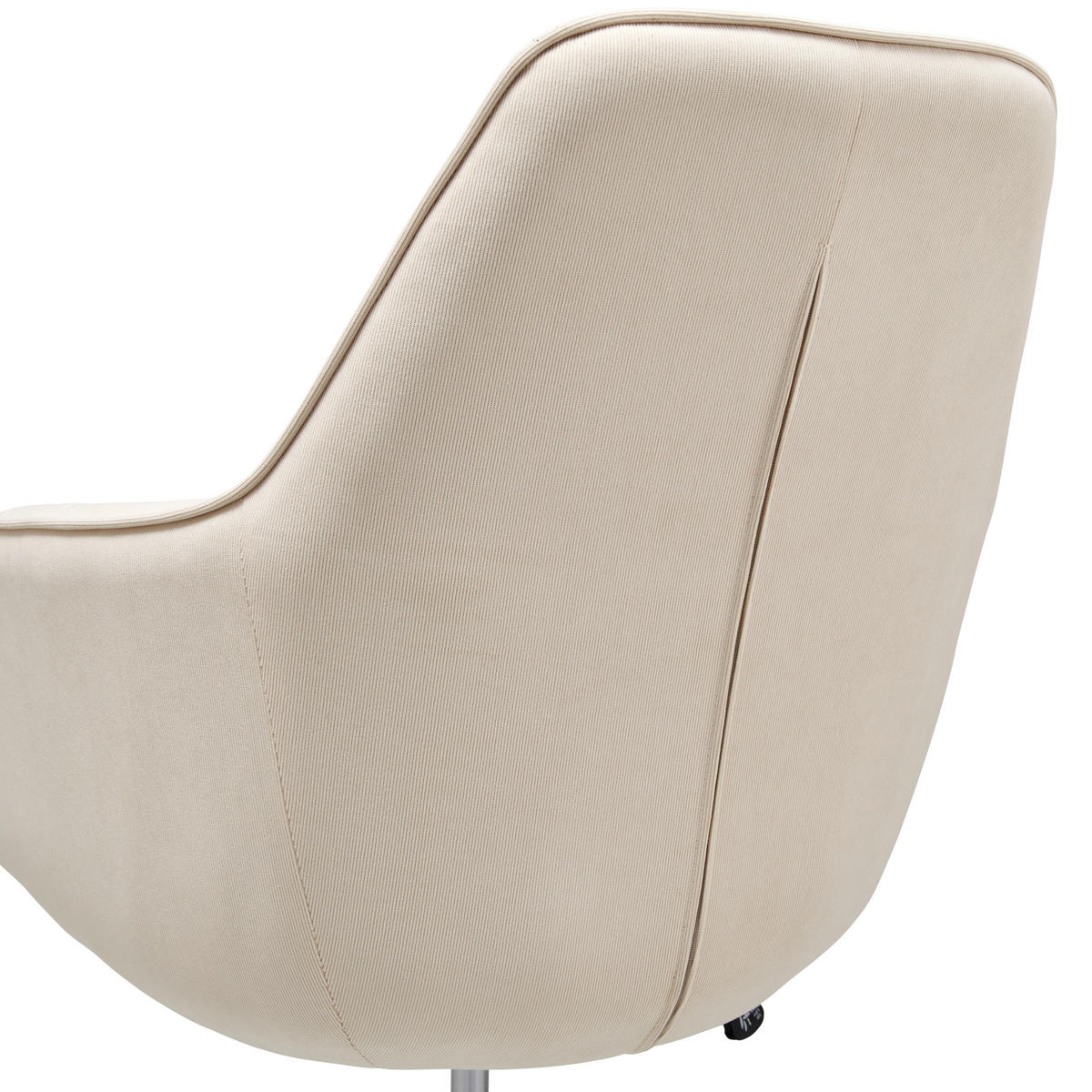 DREHSTUHL Cord Beige  - Beige/Schwarz, LIFESTYLE, Kunststoff/Textil (63/93-98/71cm) - Livetastic