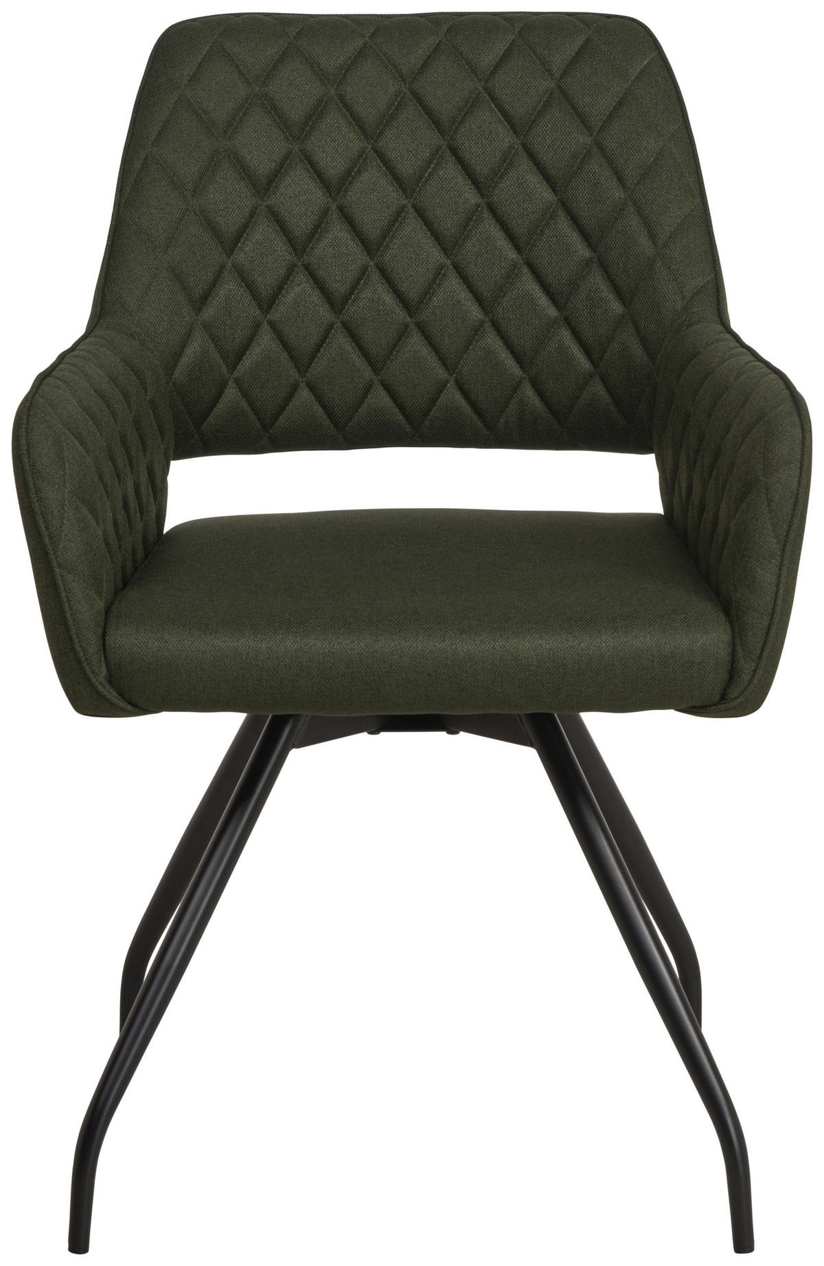 NASLANJAČ, les, kovina, tekstil zelena, črna  - črna/zelena, Konvencionalno, kovina/tekstil (57/85.5/60cm) - MID.YOU