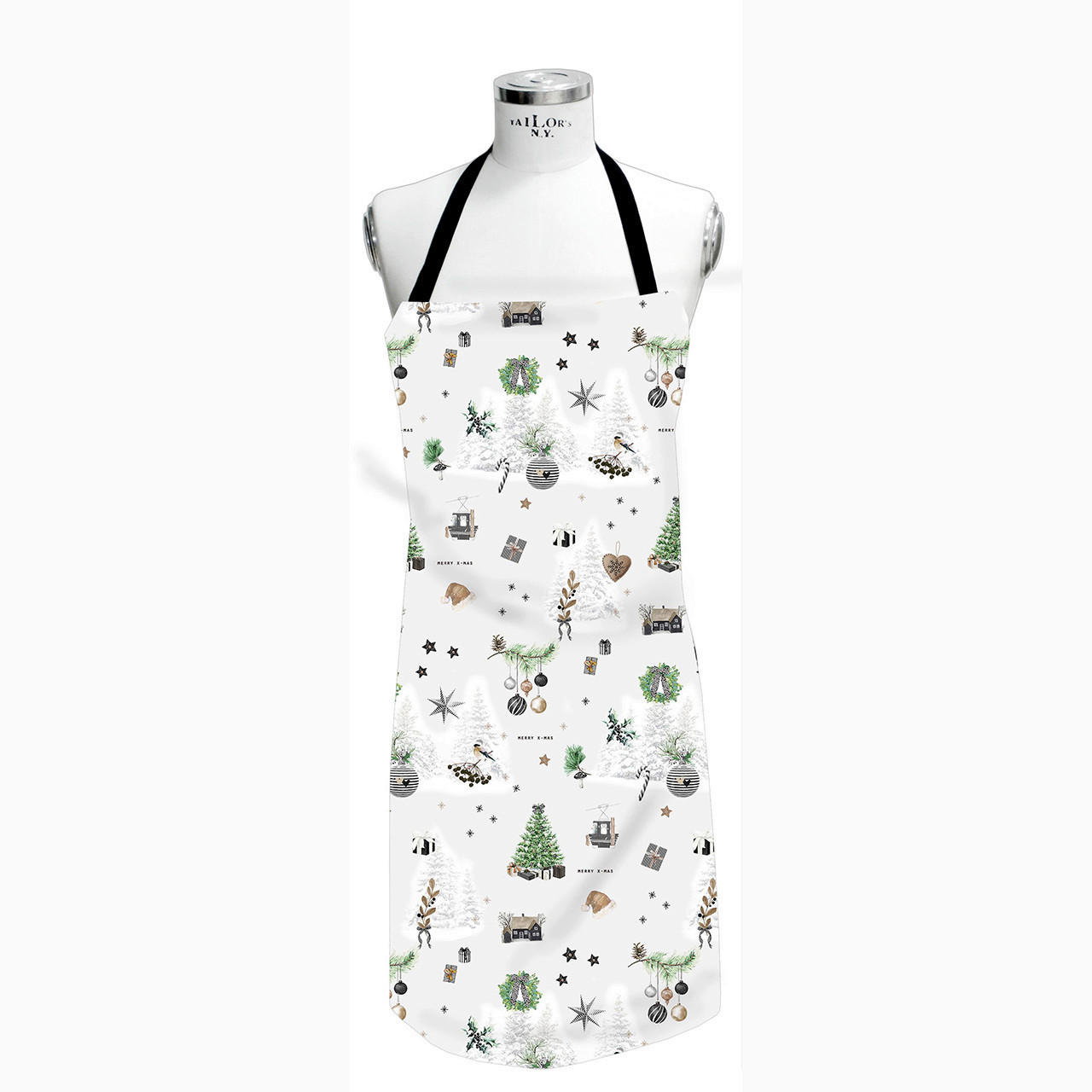 SCHÜRZE Weiß  - Weiß, Design, Textil (80/85cm) - Apelt