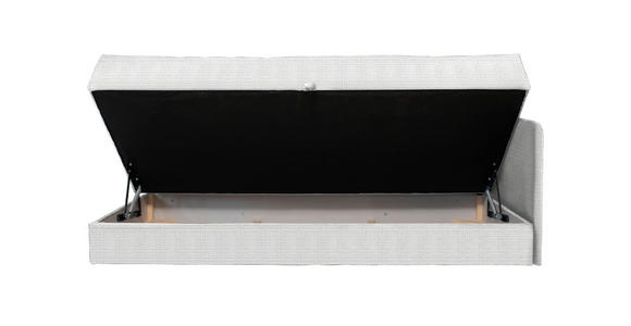 LIEGE in Velours Ecru - Ecru/Schwarz, KONVENTIONELL, Kunststoff/Textil (205/80/95cm) - Xora
