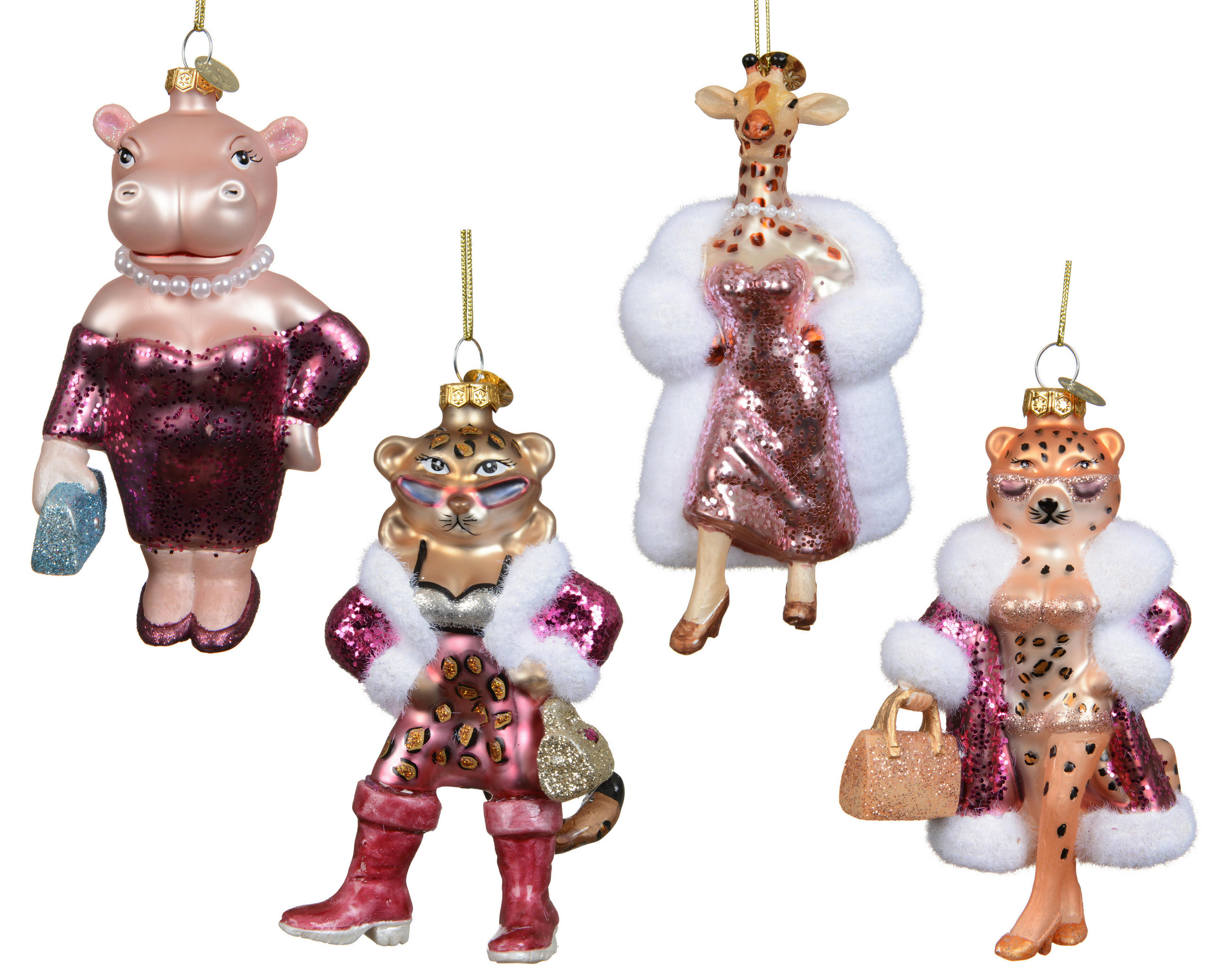 CHRISTBAUMKUGEL  - Multicolor, LIFESTYLE, Glas (8.2/4.8/13.5cm)