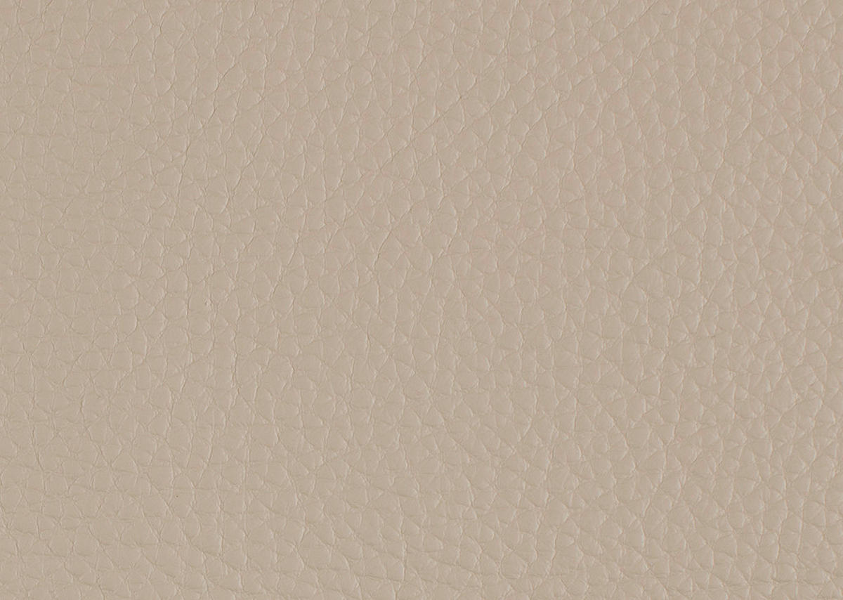 ECKSOFA Beige Echtleder  - Chromfarben/Beige, Design, Leder/Metall (292/177cm) - Pure Home Lifestyle