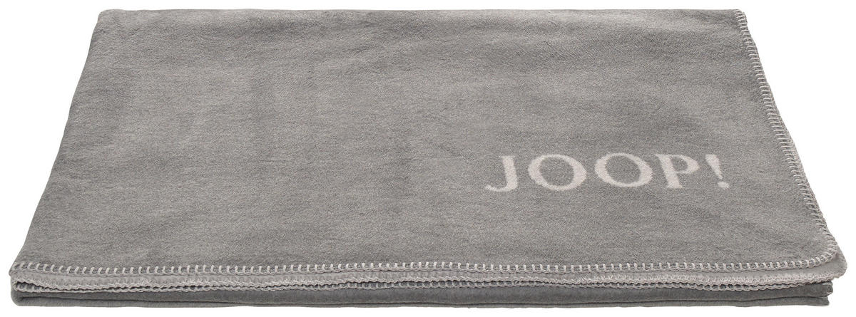 PLAID Uni-Doubleface 150/200 cm  - Weiss/Grau, Design, Textil (150/200cm) - Joop!