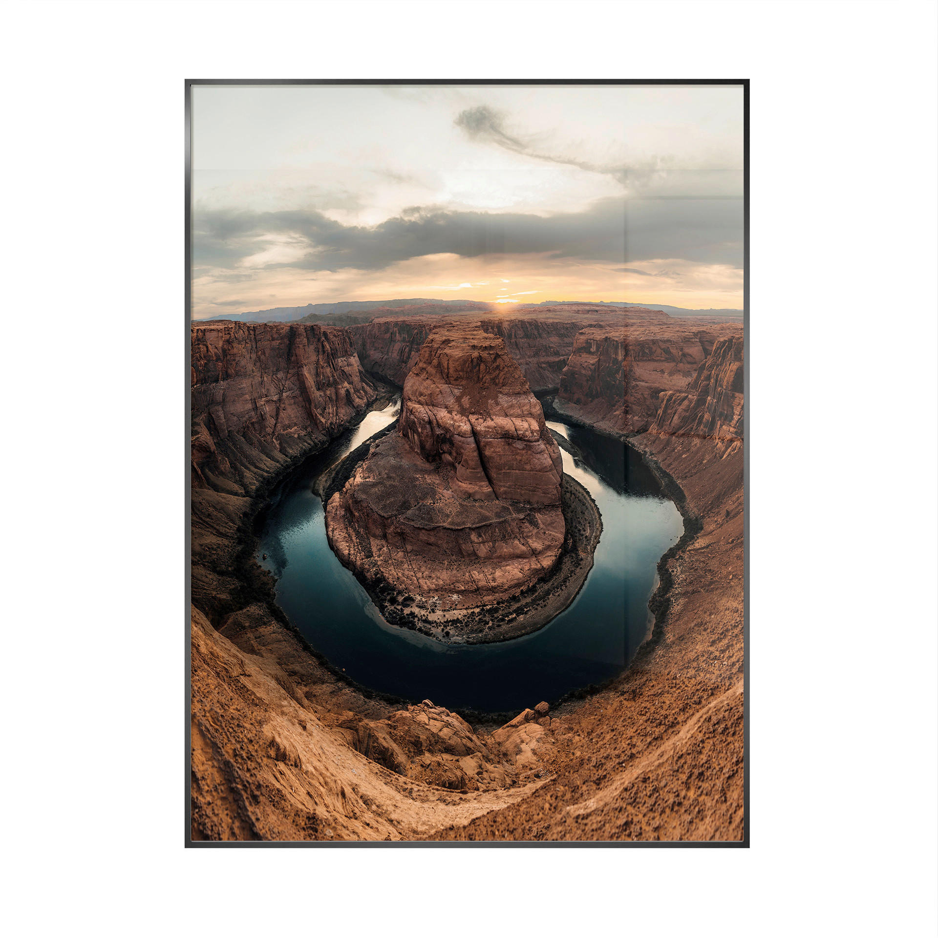 GLASBILD Landschaft & Natur 80/120 cm  - Multicolor, Basics, Glas/Holz (80/120cm)