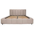 POLSTERBETT Lattenrost, Bettkasten Beige 160/200 cm  - Beige/Schwarz, KONVENTIONELL, Holz/Kunststoff (160/200cm) - Carryhome