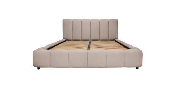 POLSTERBETT Lattenrost, Bettkasten Beige 160/200 cm  - Beige/Schwarz, KONVENTIONELL, Holz/Kunststoff (160/200cm) - Carryhome