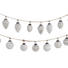 GLAS-KUGELGIRLANDE Silberfarben, Weiß - Silberfarben/Weiß, Basics, Glas (120cm) GLAS-KUGELGIRLANDE Silberfarben, Weiß - Silberfarben/Weiß, Basics, Glas (120cm)
