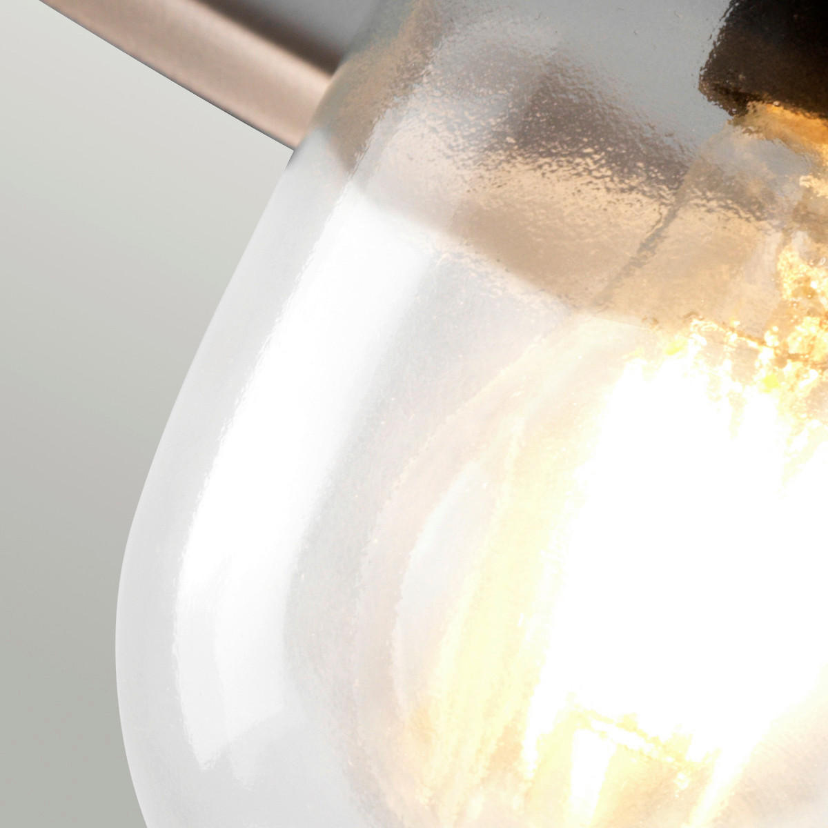 AUSSENWANDLEUCHTE - Silberfarben, Konventionell, Glas/Metall (27.5/25.5/42cm) - Elstead Lighting