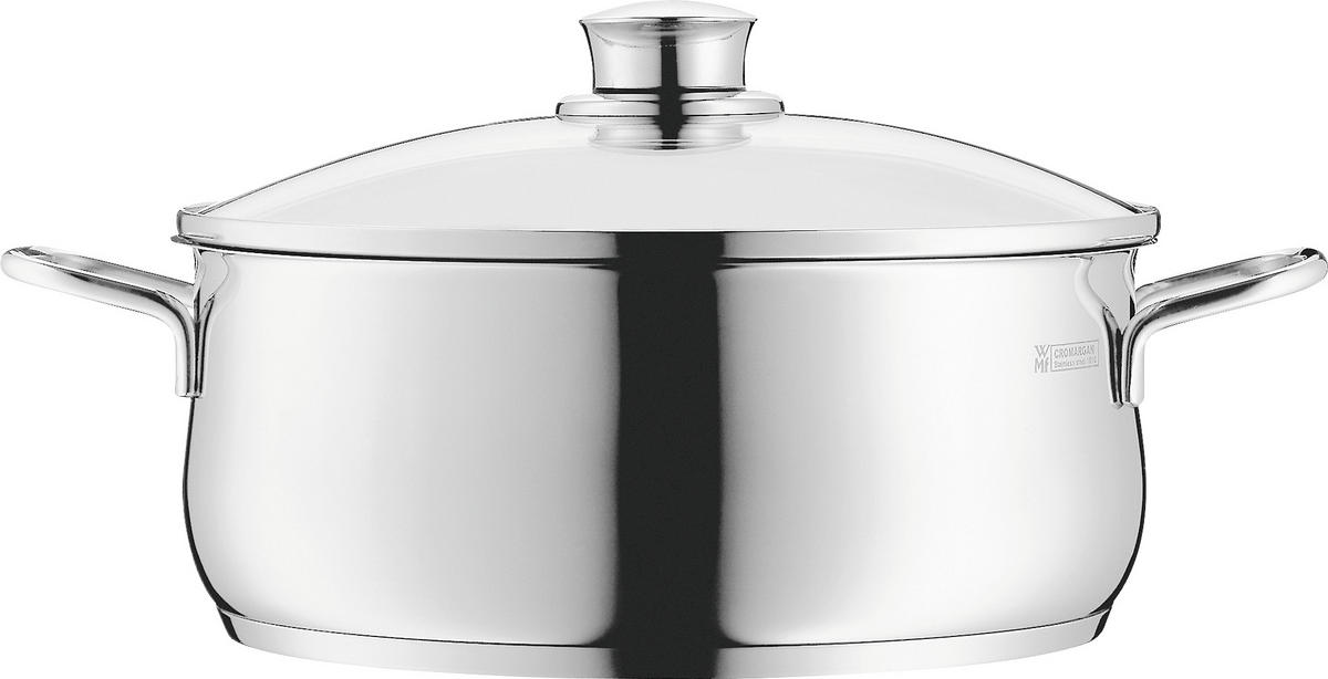 KOCHTOPFSET Diadem Plus 3-teilig  - Design, Glas/Metall (53/30,5/24cm) - WMF